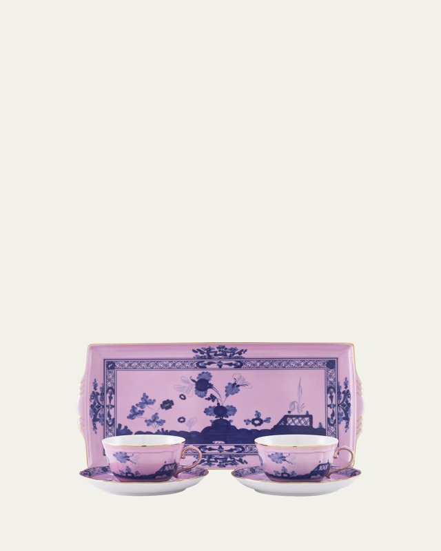 Oriente Italiano Azalea Tea Service Set with Tray